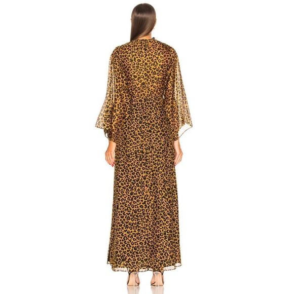 Michelle Mason 100% silk Long sleeve Plunge Gown - Picture 3 of 14